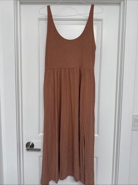 a new day Sleeveless Maxi Dress in Terracotta Brown